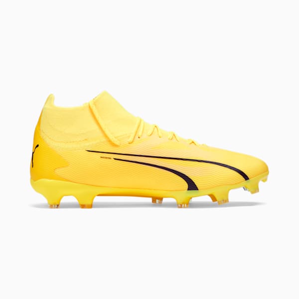 Chaussures de soccer avec crampons ULTRA PRO FG/AG Homme, Yellow Blaze-PUMA White-PUMA Black, extralarge